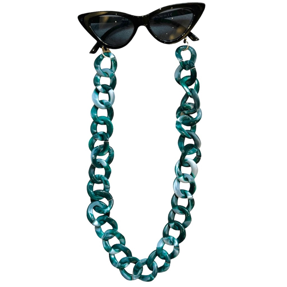 Chunky Green Eyewear Chain